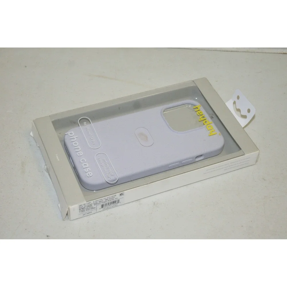 Heyday iPhone 14 Pro Case Soft Purple Silicone Antimicrobial Protective Cover